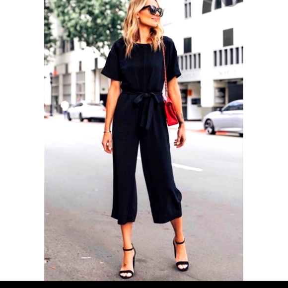 Everlane Pants - EVERLANE The Japanese GoWeave Essential Short Sleeve Jumpsuit